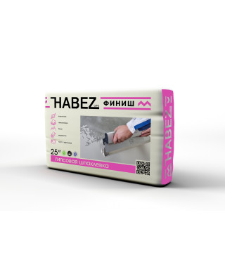 Шпатлевка гипсовая Habez-Gips ФИНИШ, 25 кг, Россия