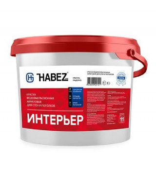 HABEZ-Интерьер, акриловая краска для потолков и стен 20 кг