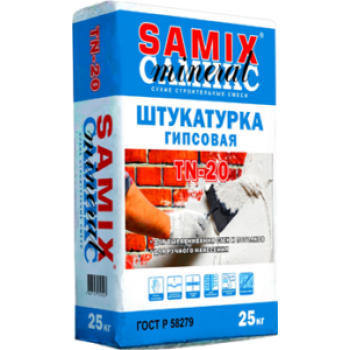 Гипсовая штукатурка Samix TN-20, 25 кг