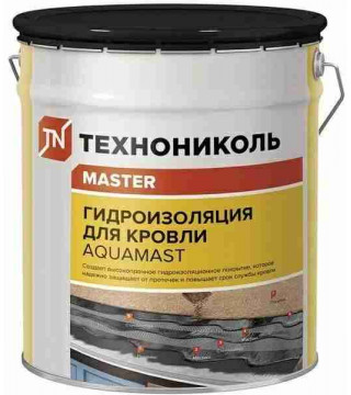 Мастика битумно-резиновая AquaMast, ведро 3 кг